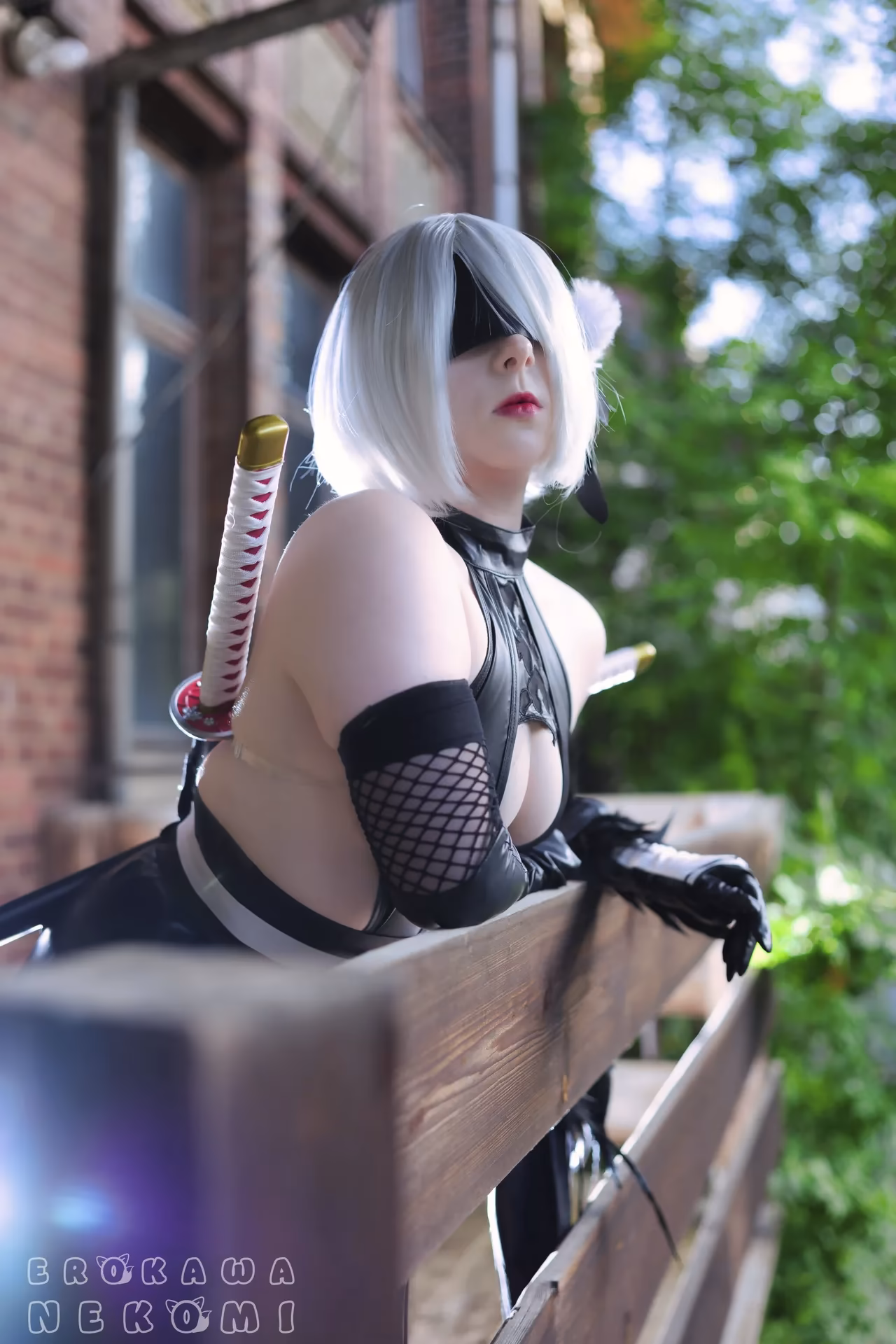 Erokawa Nekomi as 2B — cosplay photo 8 of 52