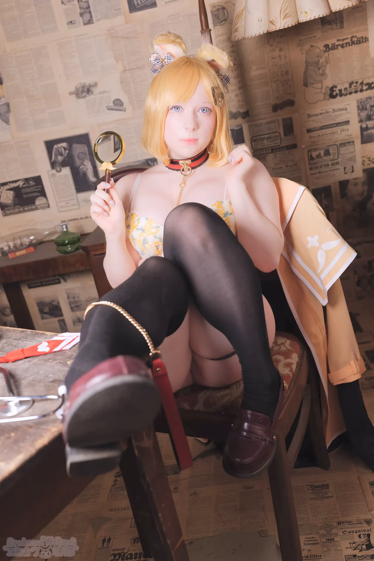 Erokawa Nekomi as Amelia Watson — cosplay photo 75 of 83