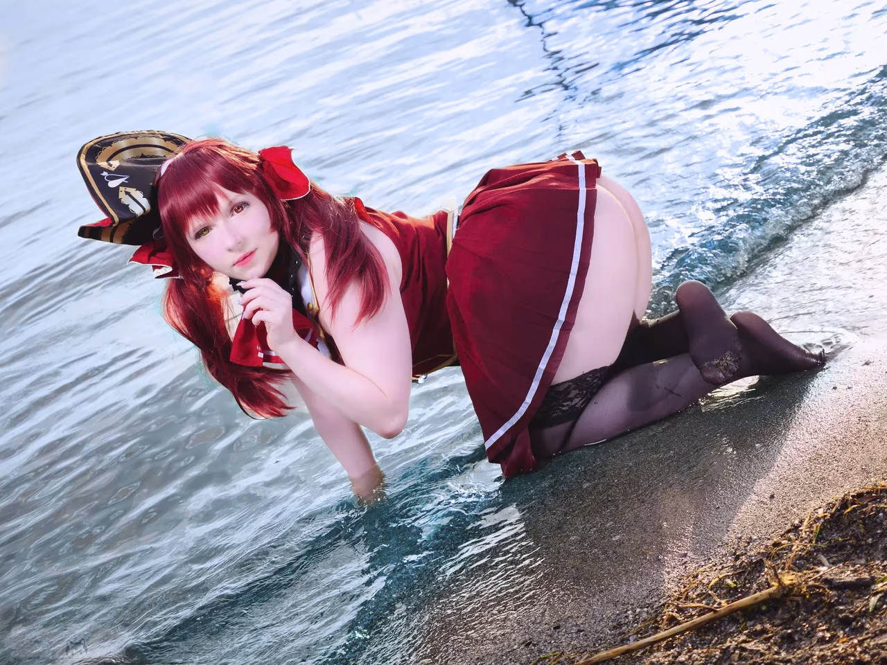 Erokawa Nekomi as Houshou Marine — cosplay photo 19 of 97