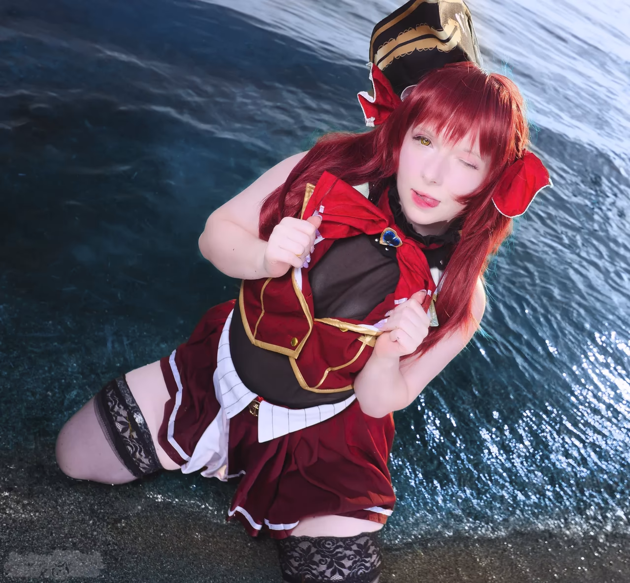 Erokawa Nekomi as Houshou Marine — cosplay photo 26 of 97