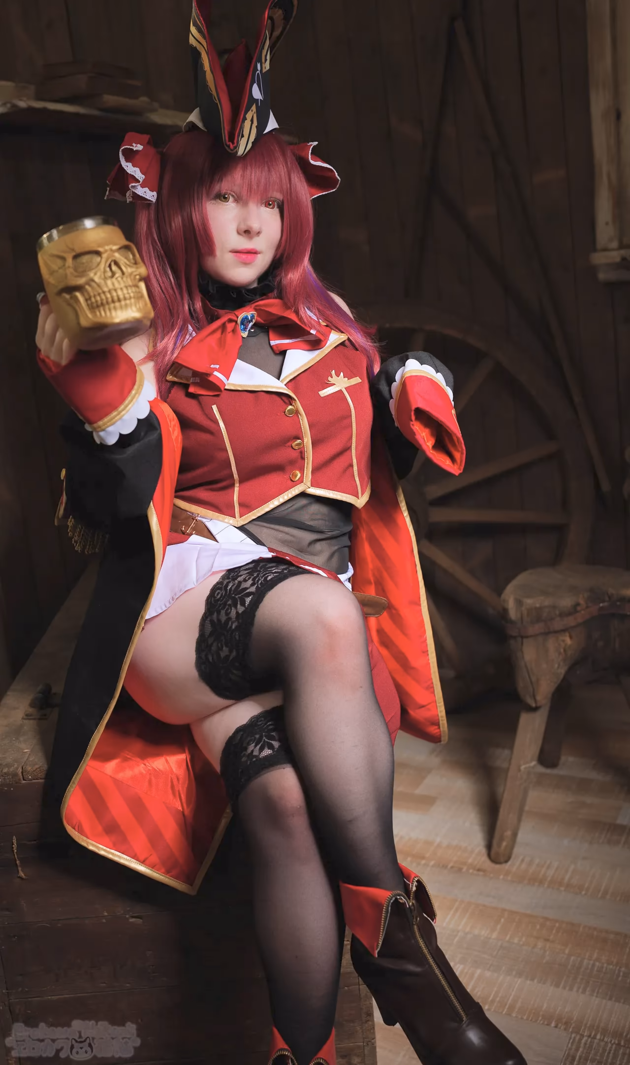 Erokawa Nekomi as Houshou Marine — cosplay photo 89 of 97