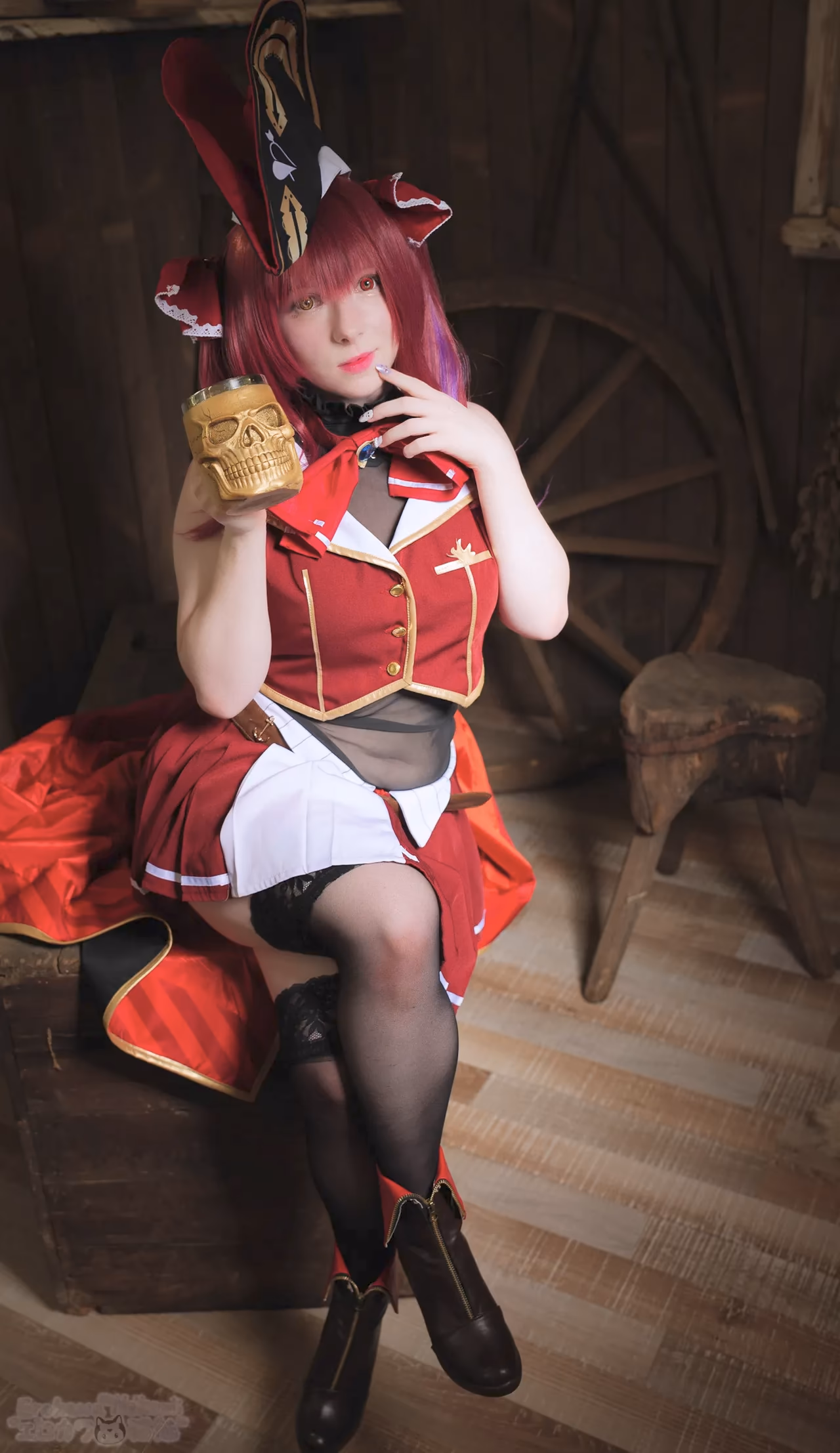 Erokawa Nekomi as Houshou Marine — cosplay photo 92 of 97
