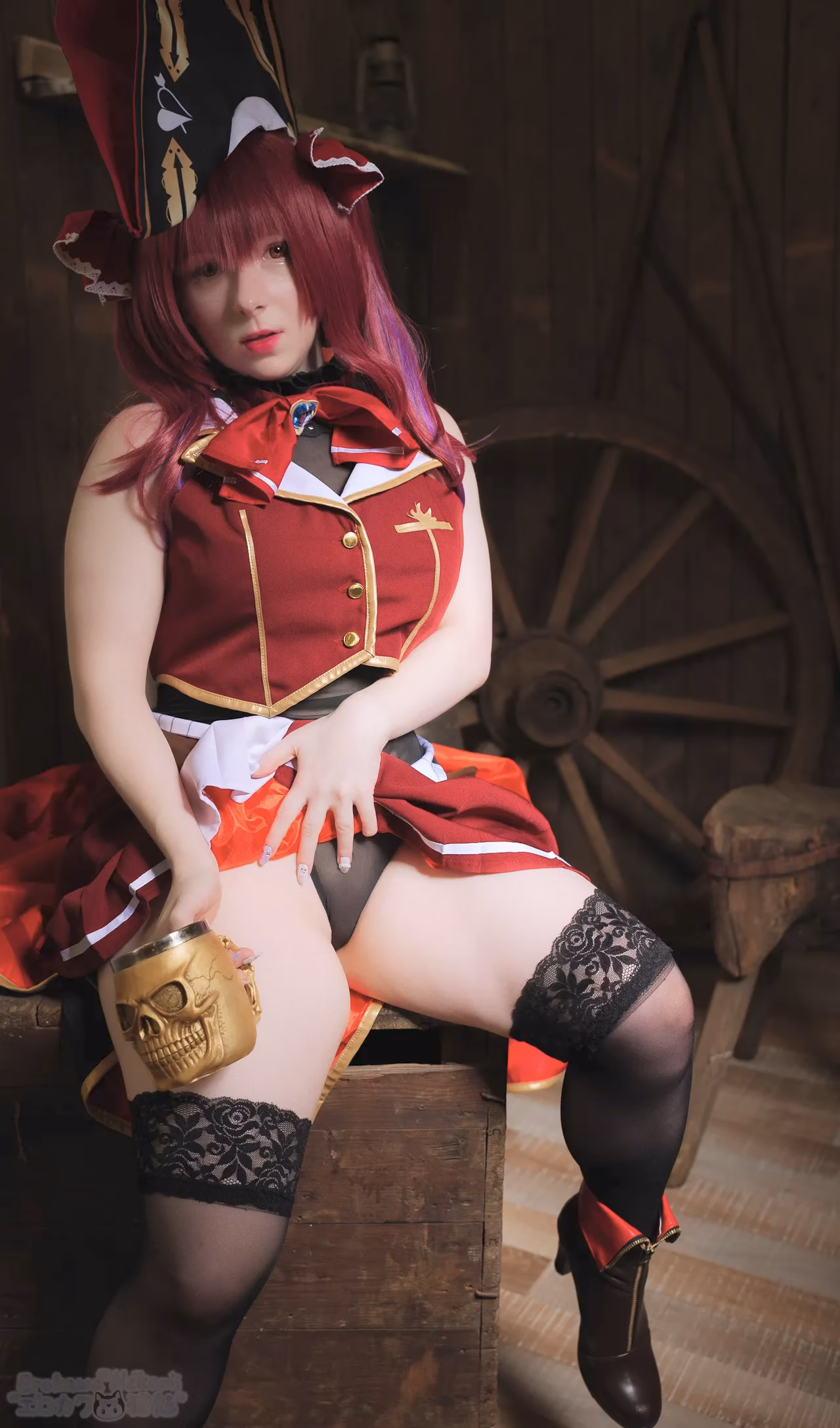 Erokawa Nekomi as Houshou Marine — cosplay photo 93 of 97