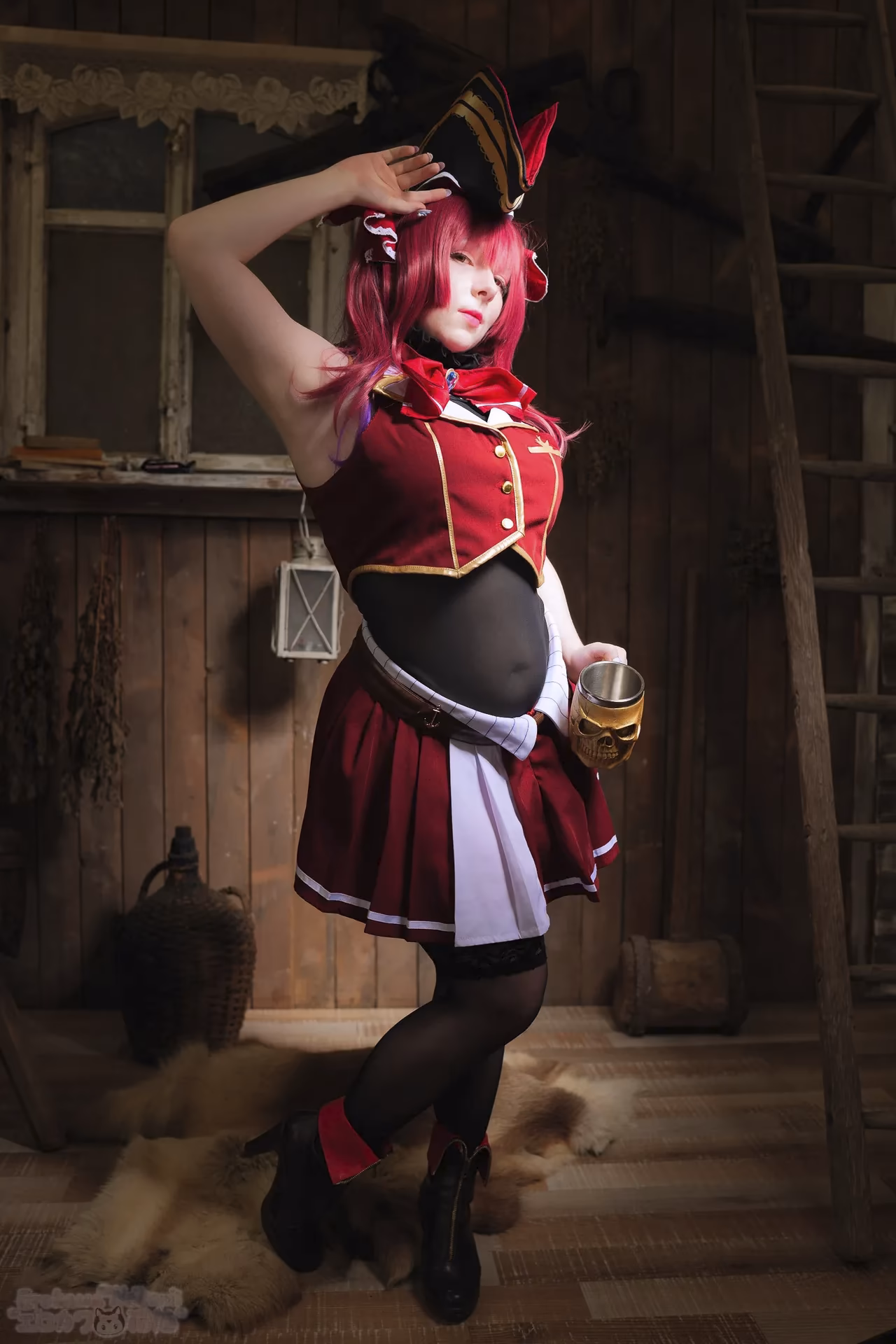 Erokawa Nekomi as Houshou Marine — cosplay photo 94 of 97