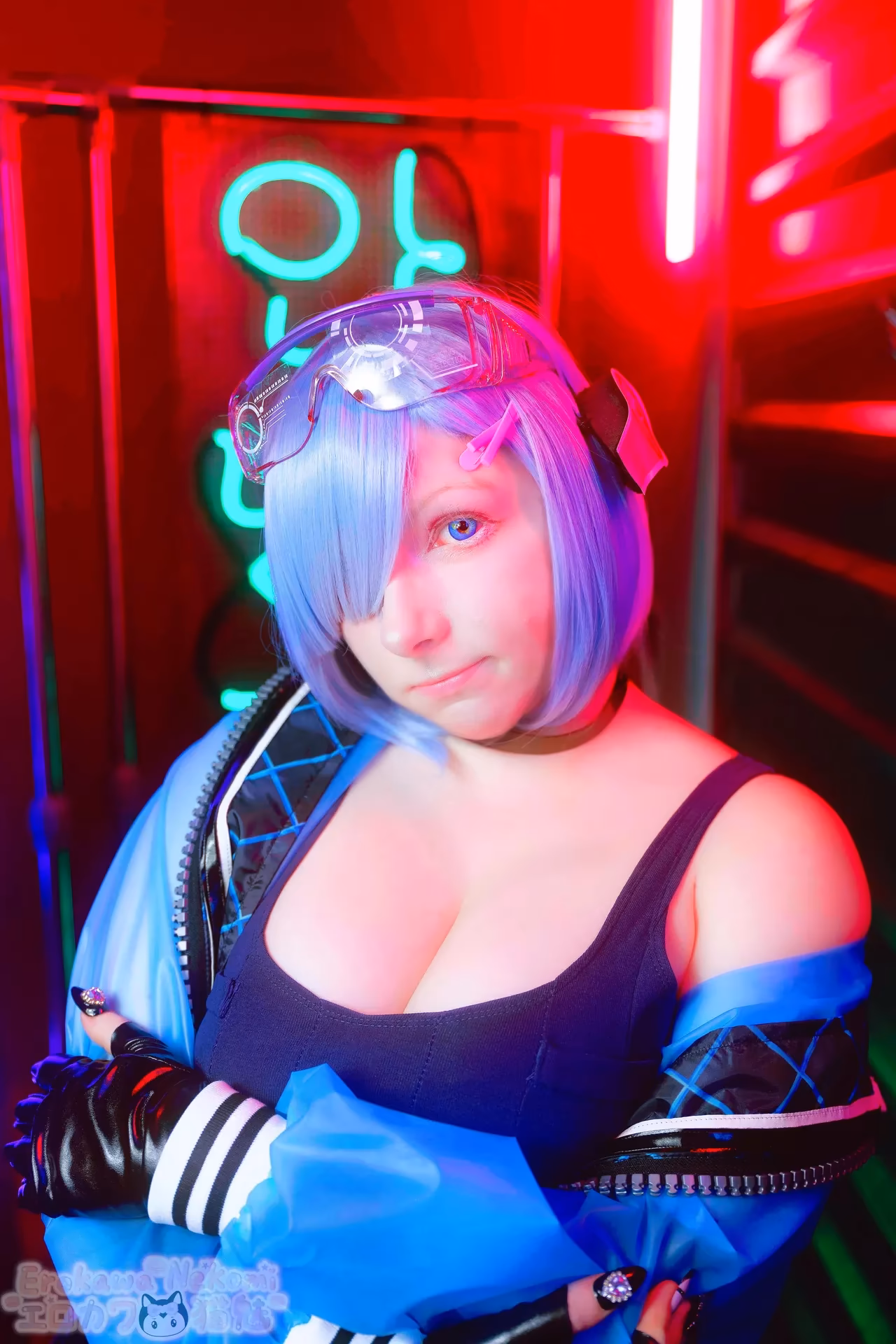 Erokawa Nekomi as Rem — cosplay photo 11 of 74