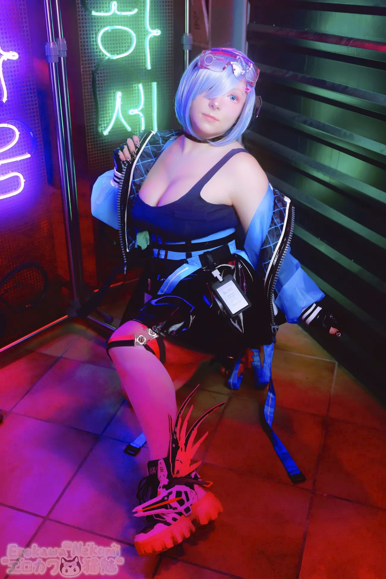 Erokawa Nekomi as Rem — cosplay photo 13 of 74
