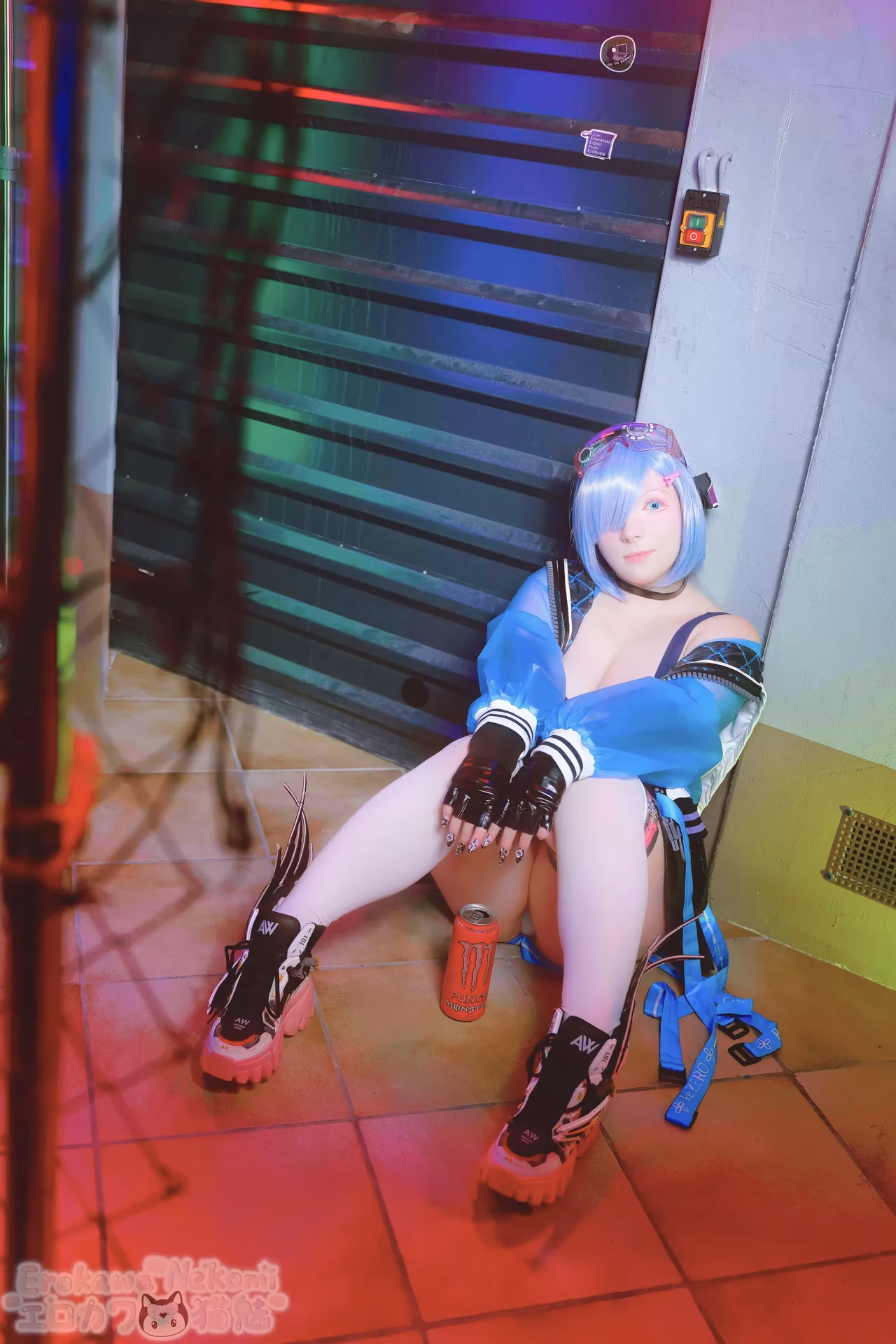 Erokawa Nekomi as Rem — cosplay photo 26 of 74