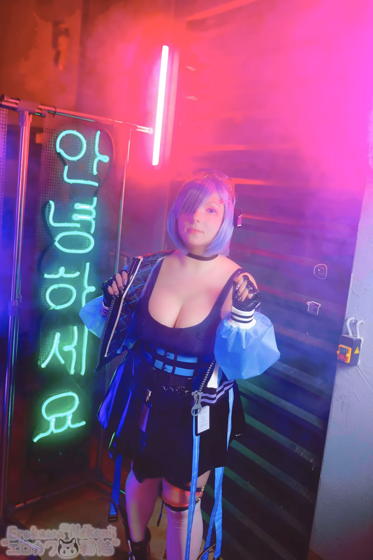 Erokawa Nekomi as Rem — cosplay photo 3 of 74