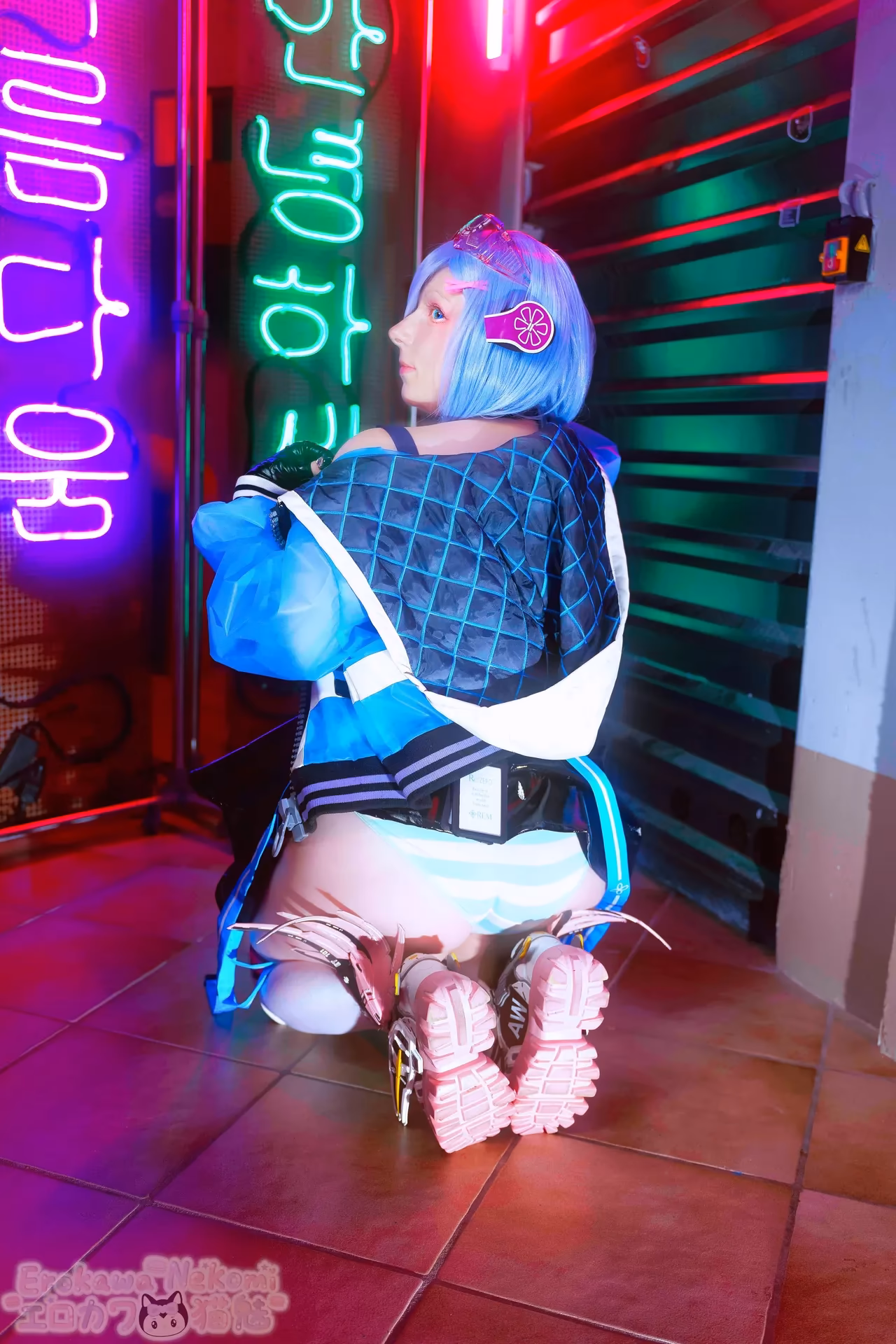Erokawa Nekomi as Rem — cosplay photo 34 of 74