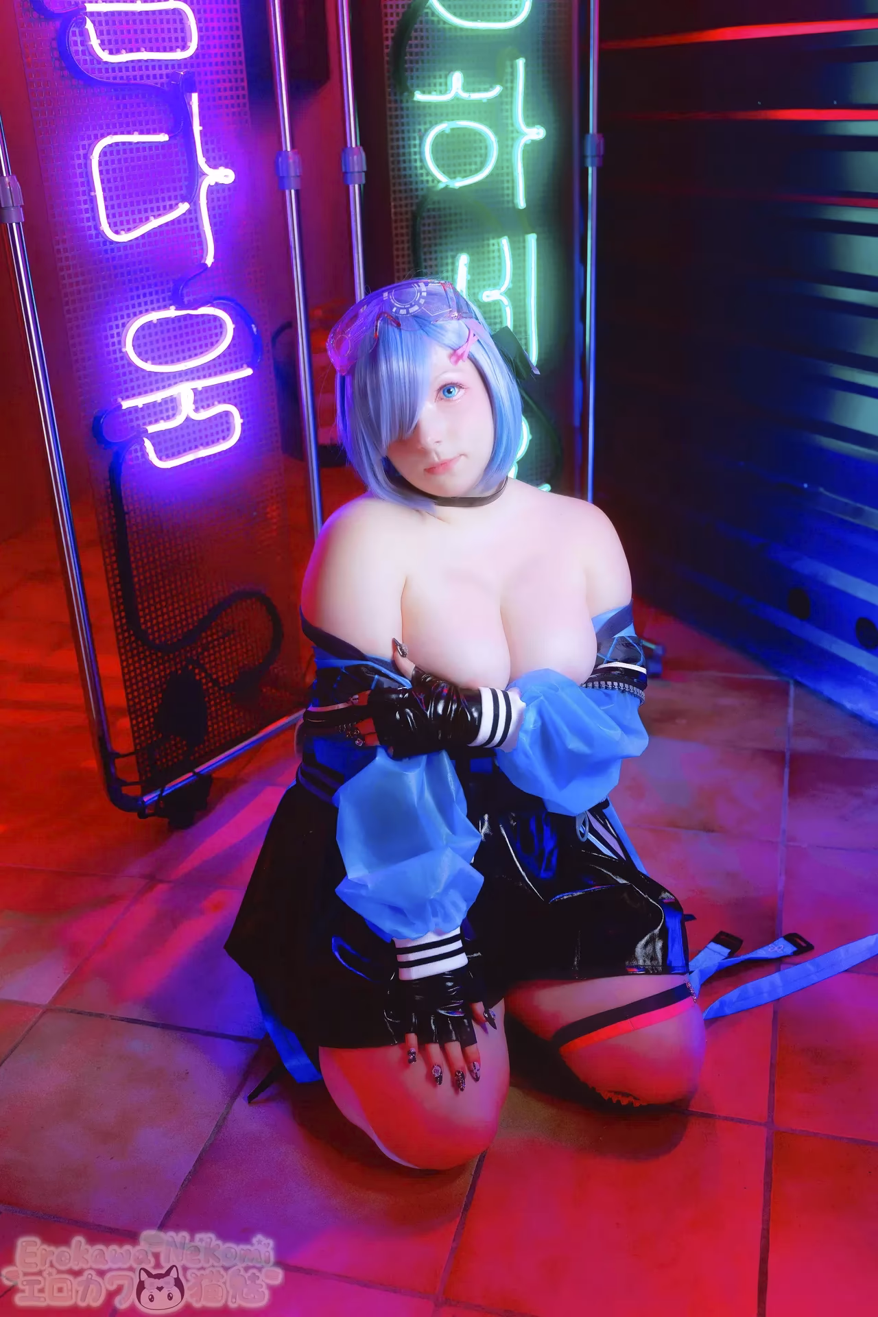 Erokawa Nekomi as Rem — cosplay photo 49 of 74