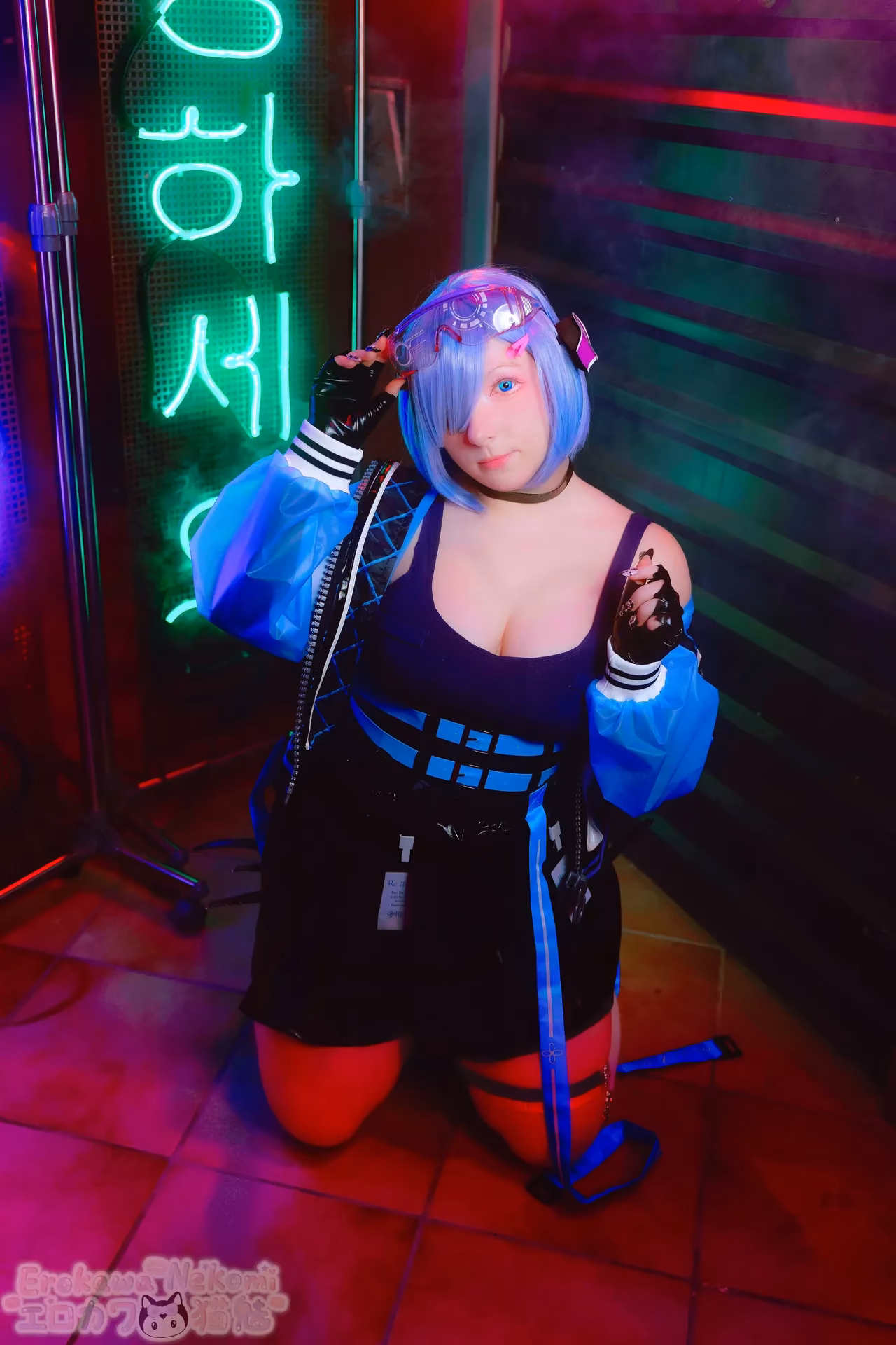 Erokawa Nekomi as Rem — cosplay photo 68 of 74