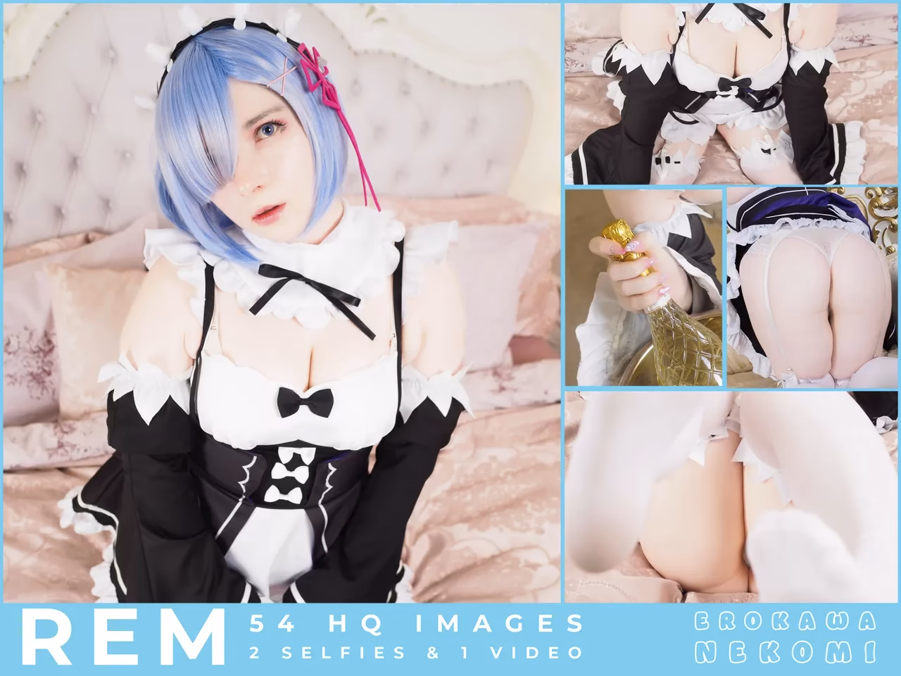 Erokawa Nekomi as Rem — cosplay photo 1 of 55