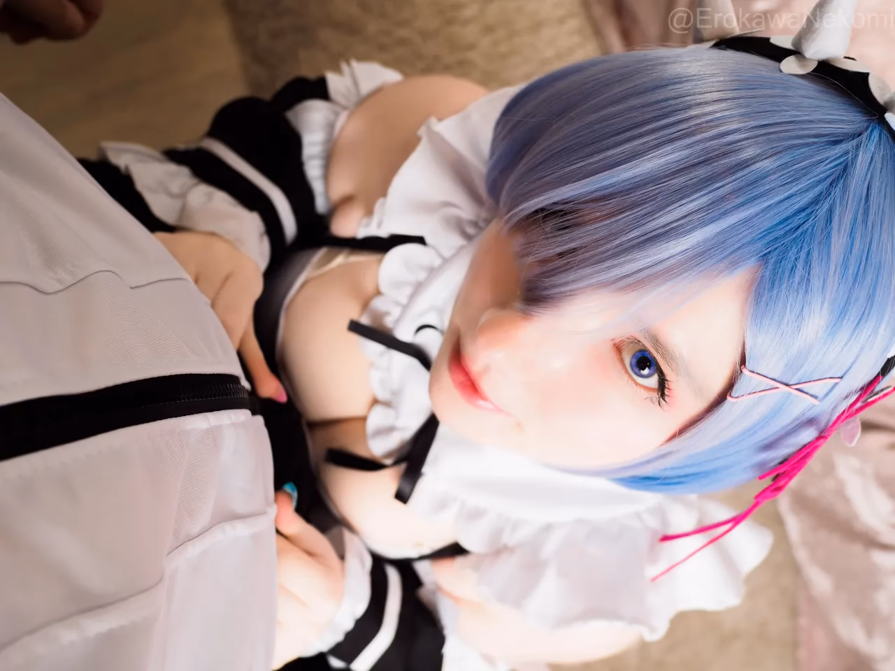 Erokawa Nekomi as Rem — cosplay photo 2 of 55
