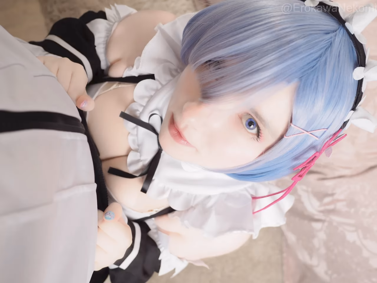 Erokawa Nekomi as Rem — cosplay photo 55 of 55