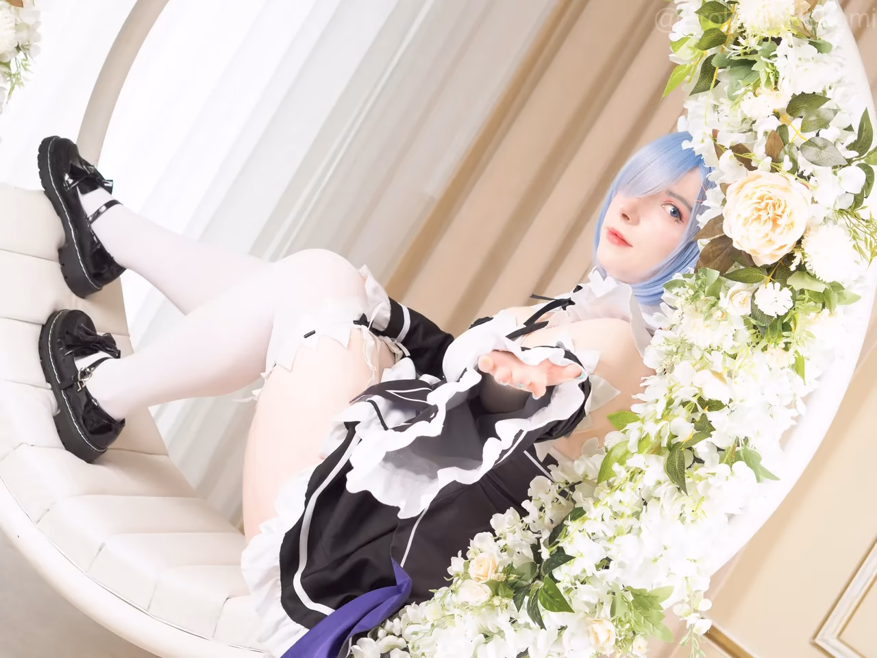 Erokawa Nekomi as Rem — cosplay photo 6 of 55