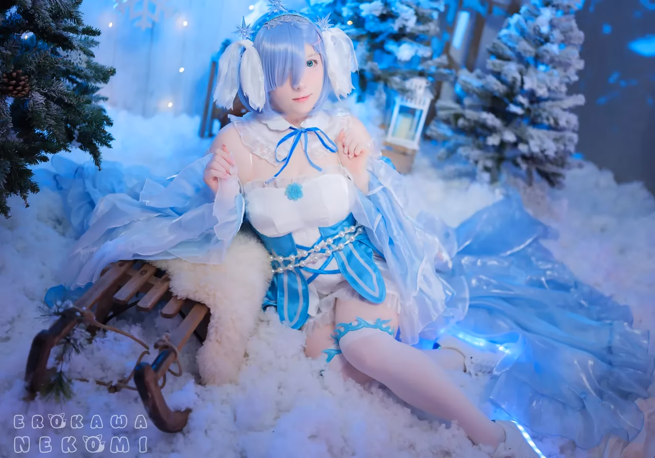 Erokawa Nekomi as Rem — cosplay photo 17 of 70