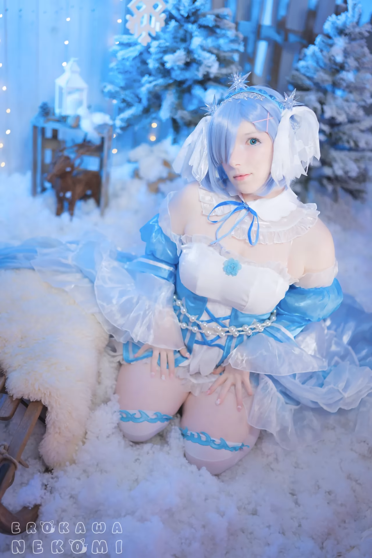 Erokawa Nekomi as Rem — cosplay photo 21 of 70