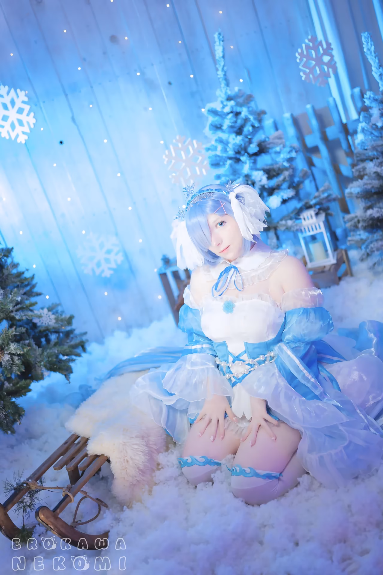 Erokawa Nekomi as Rem — cosplay photo 23 of 70