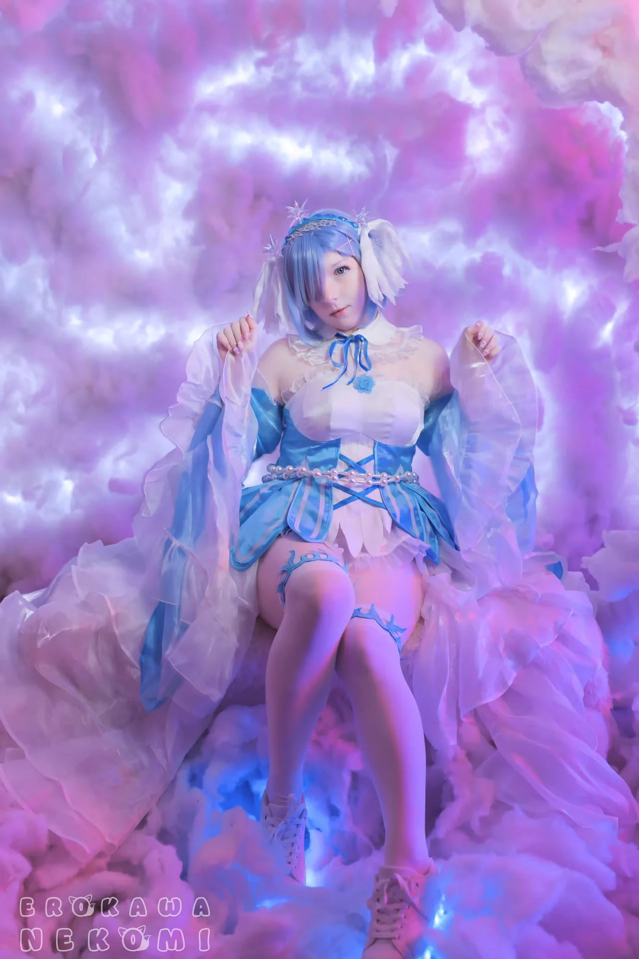 Erokawa Nekomi as Rem — cosplay photo 40 of 70