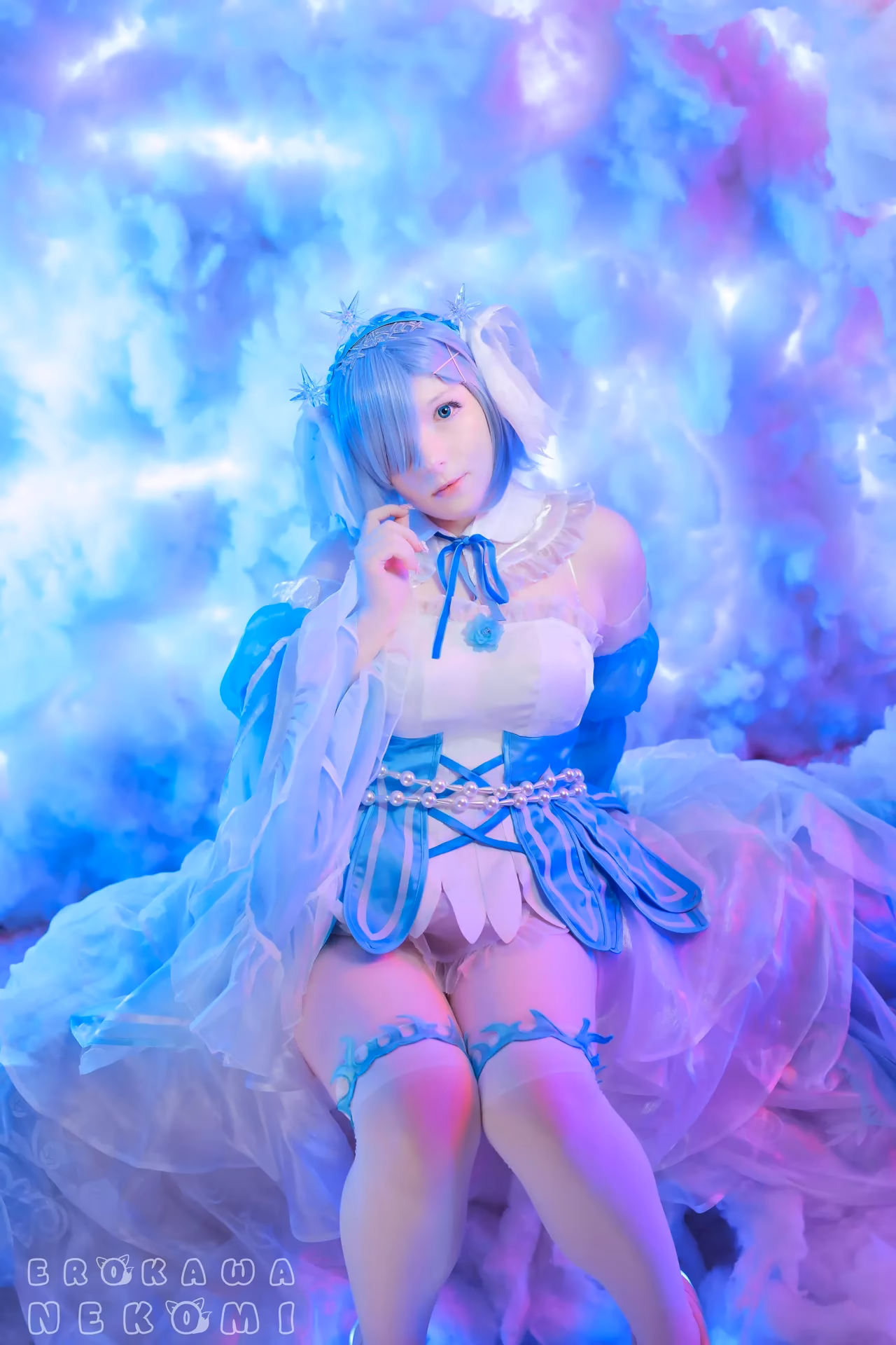 Erokawa Nekomi as Rem — cosplay photo 46 of 70