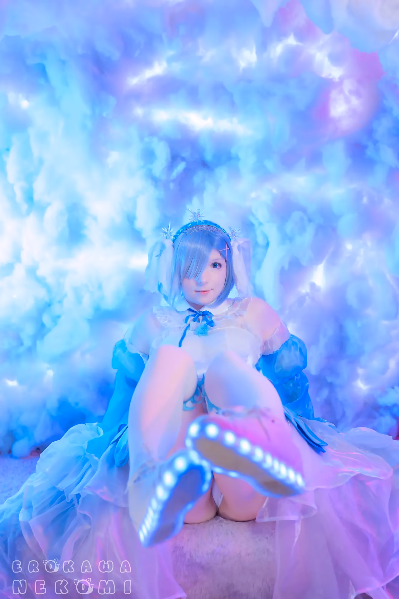 Erokawa Nekomi as Rem — cosplay photo 47 of 70