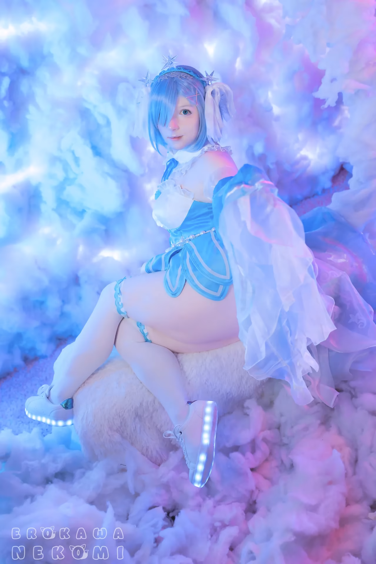 Erokawa Nekomi as Rem — cosplay photo 52 of 70