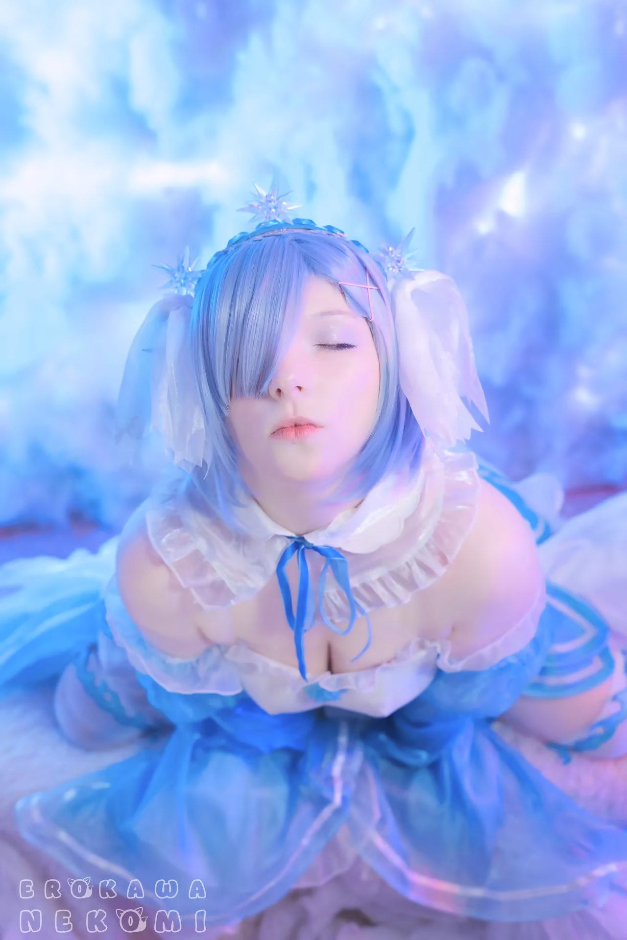 Erokawa Nekomi as Rem — cosplay photo 56 of 70