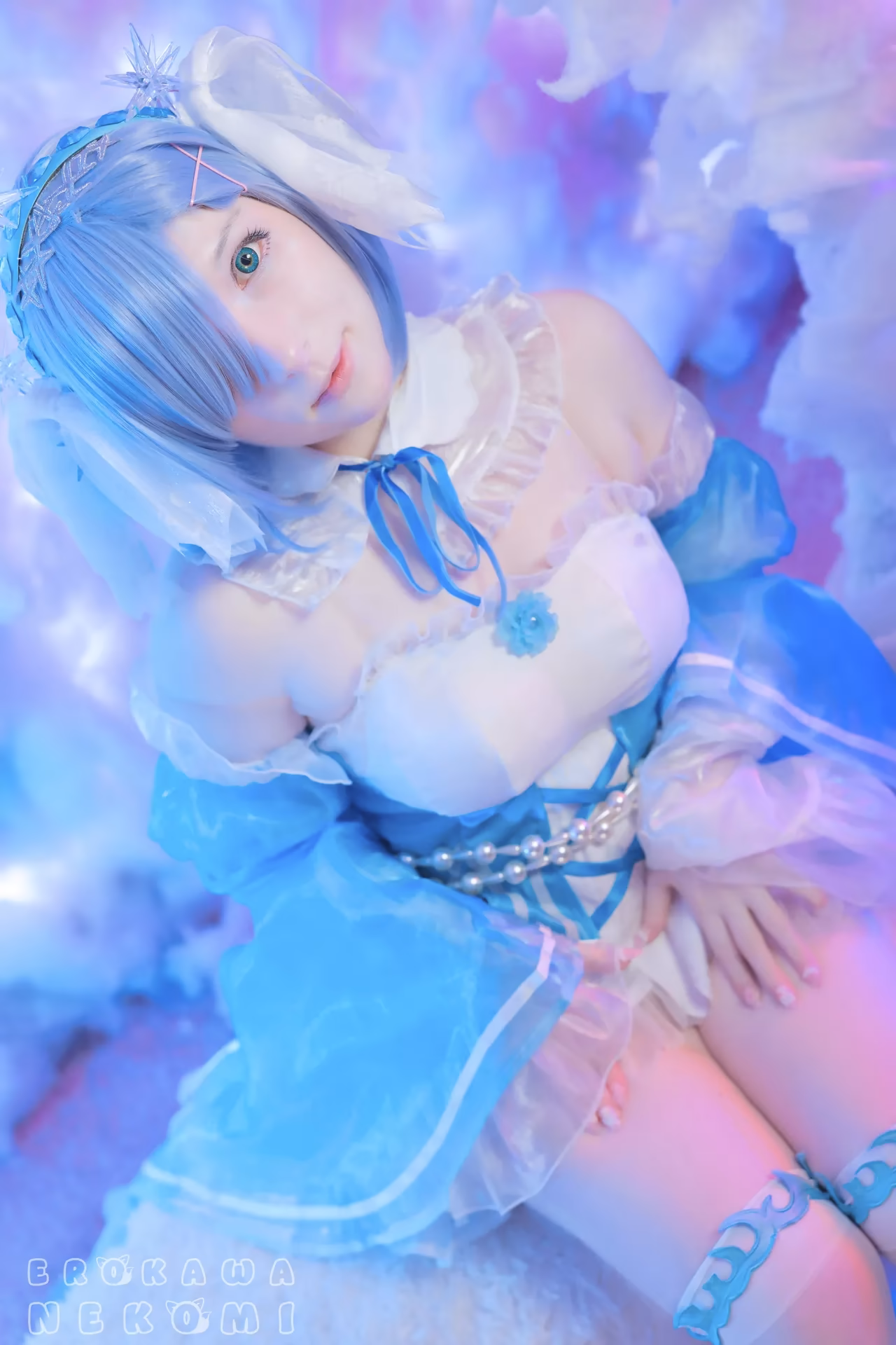 Erokawa Nekomi as Rem — cosplay photo 57 of 70