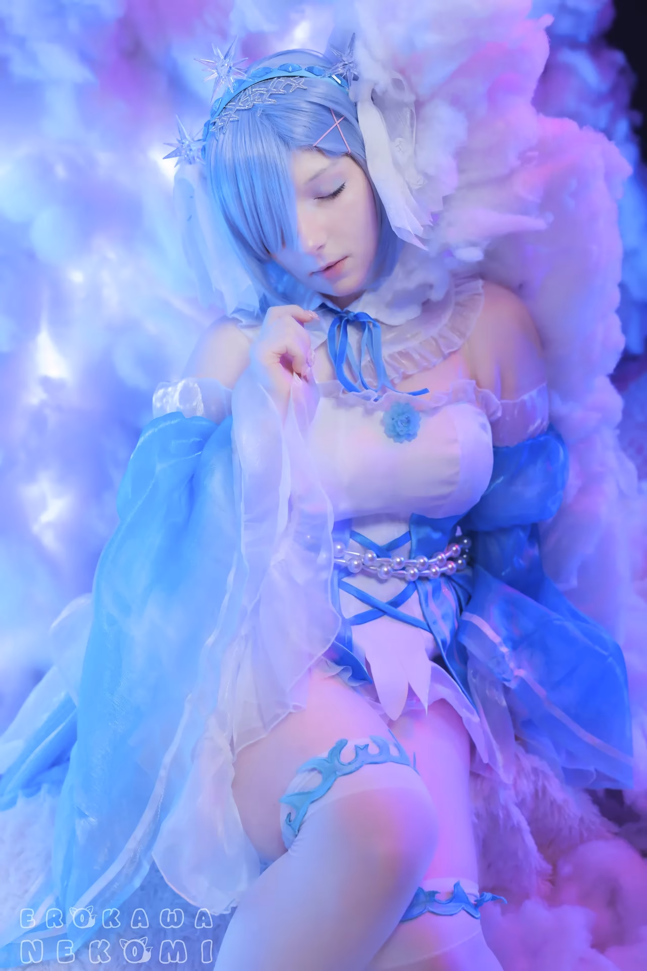 Erokawa Nekomi as Rem — cosplay photo 58 of 70