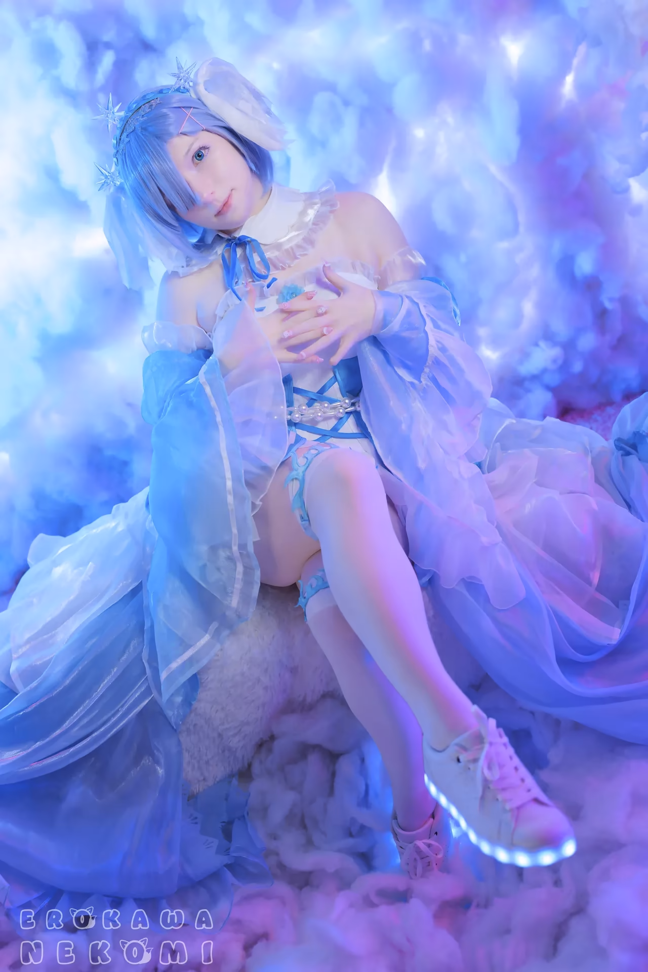 Erokawa Nekomi as Rem — cosplay photo 59 of 70