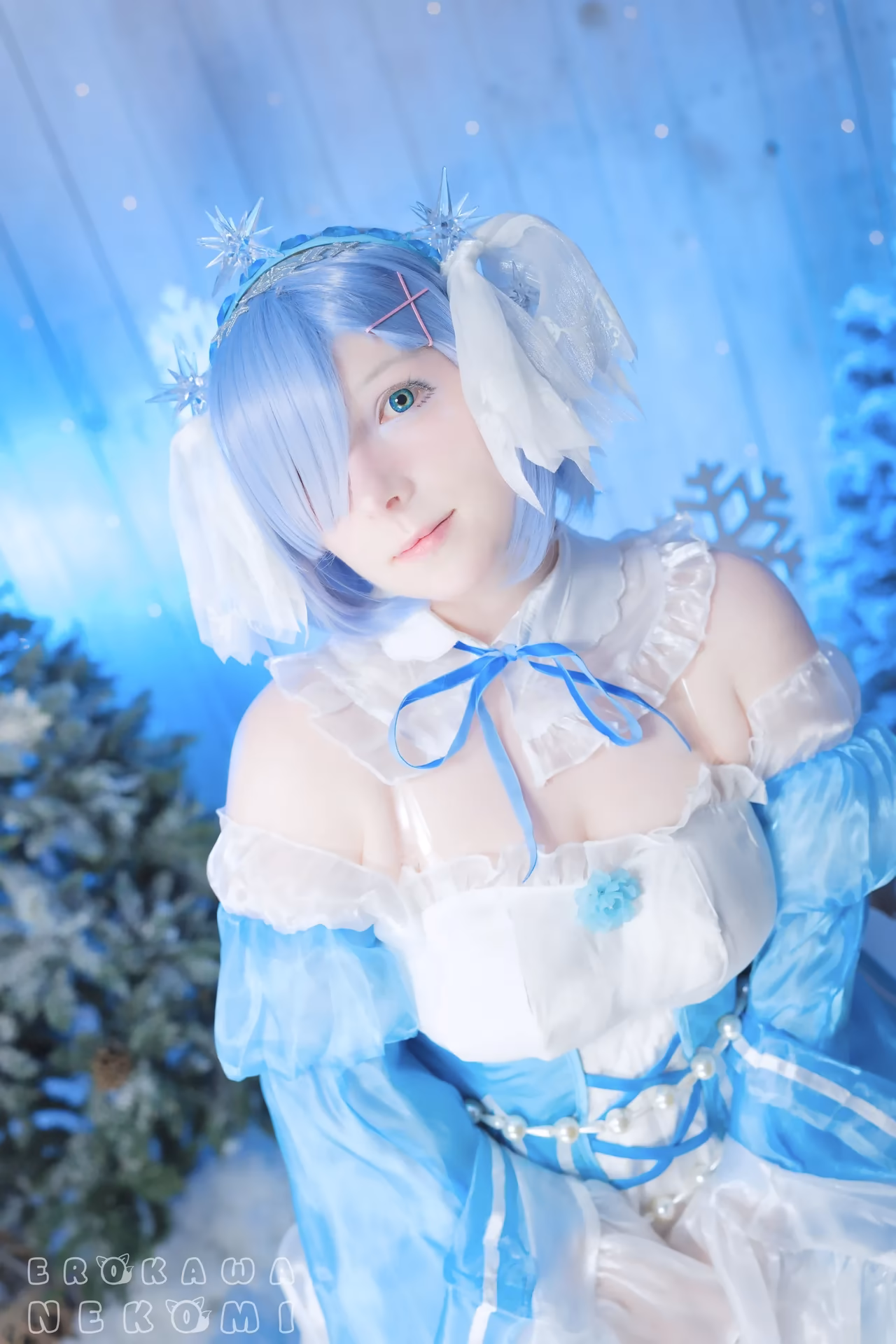 Erokawa Nekomi as Rem — cosplay photo 7 of 70