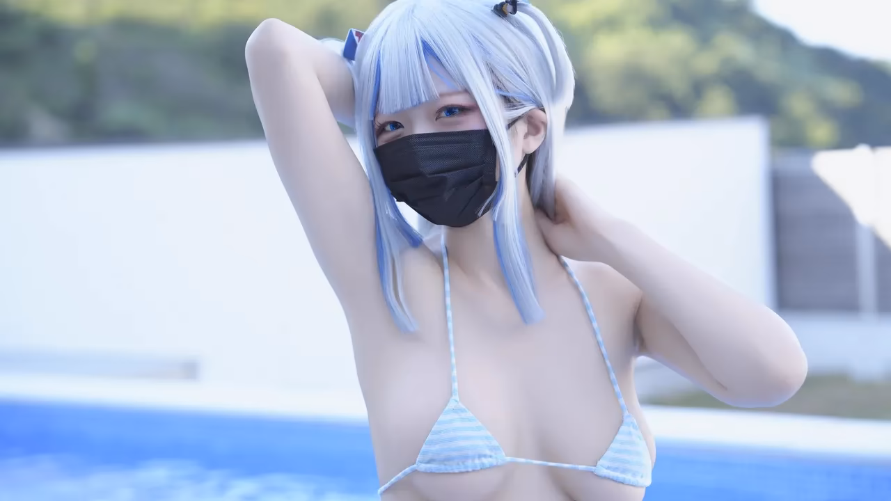 Hamu as Gawr Gura — cosplay photo 49 of 111