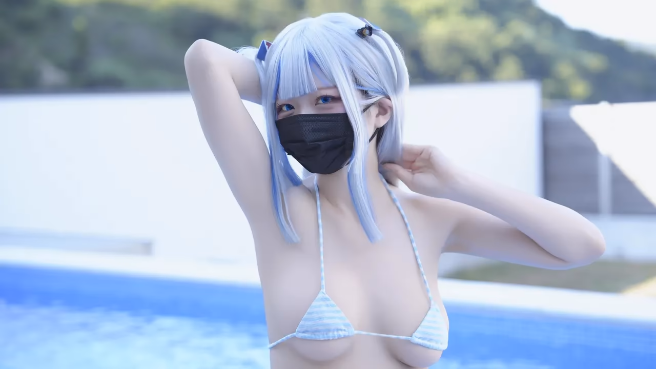 Hamu as Gawr Gura — cosplay photo 50 of 111