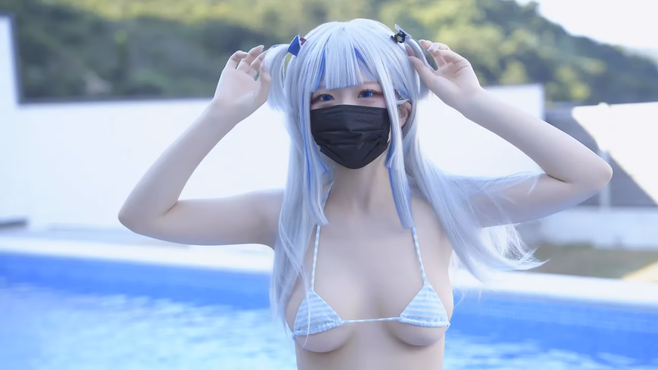 Hamu as Gawr Gura — cosplay photo 51 of 111
