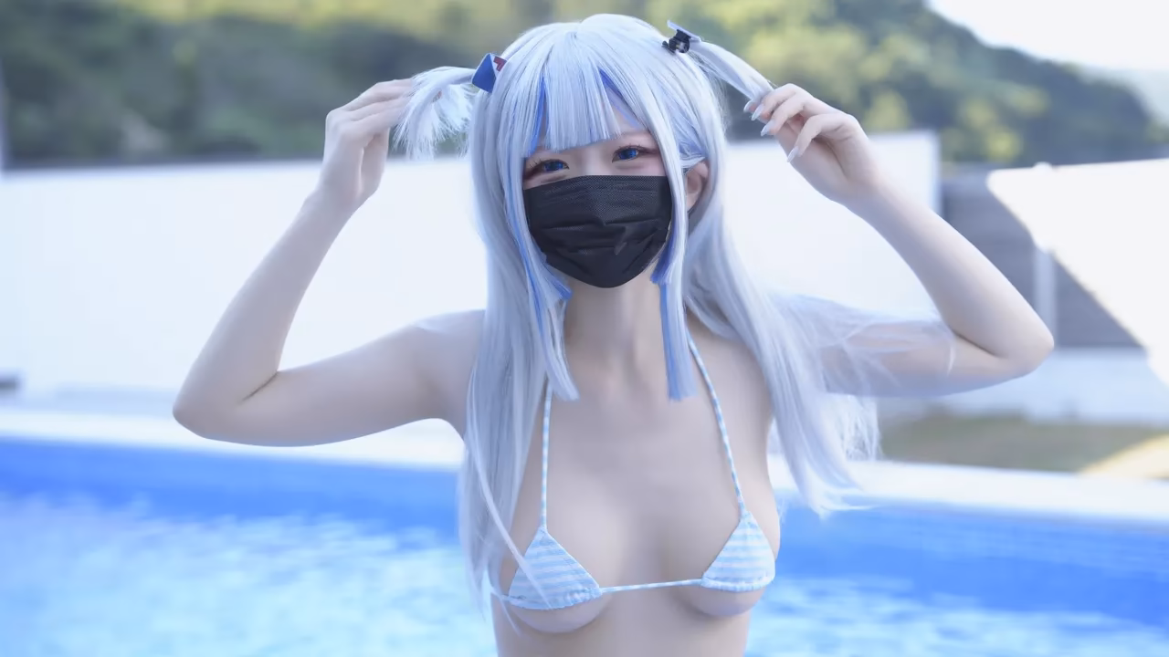 Hamu as Gawr Gura — cosplay photo 52 of 111