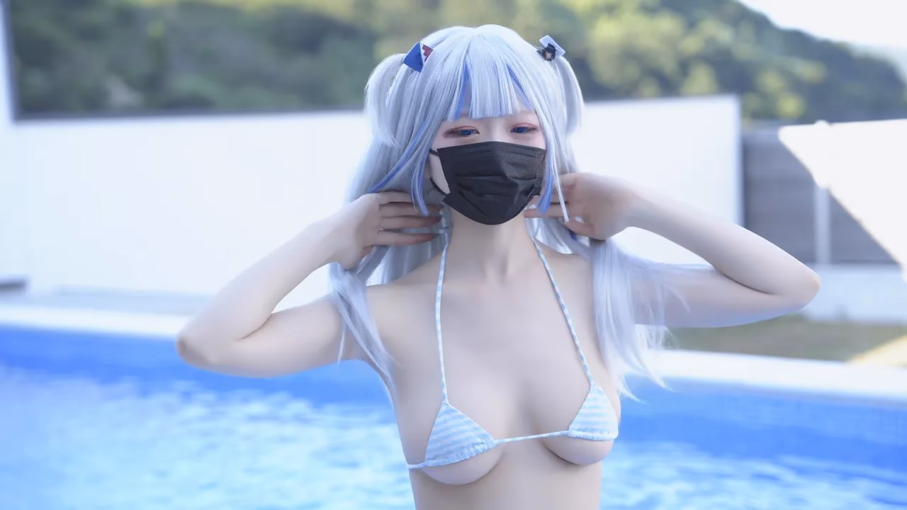 Hamu as Gawr Gura — cosplay photo 53 of 111