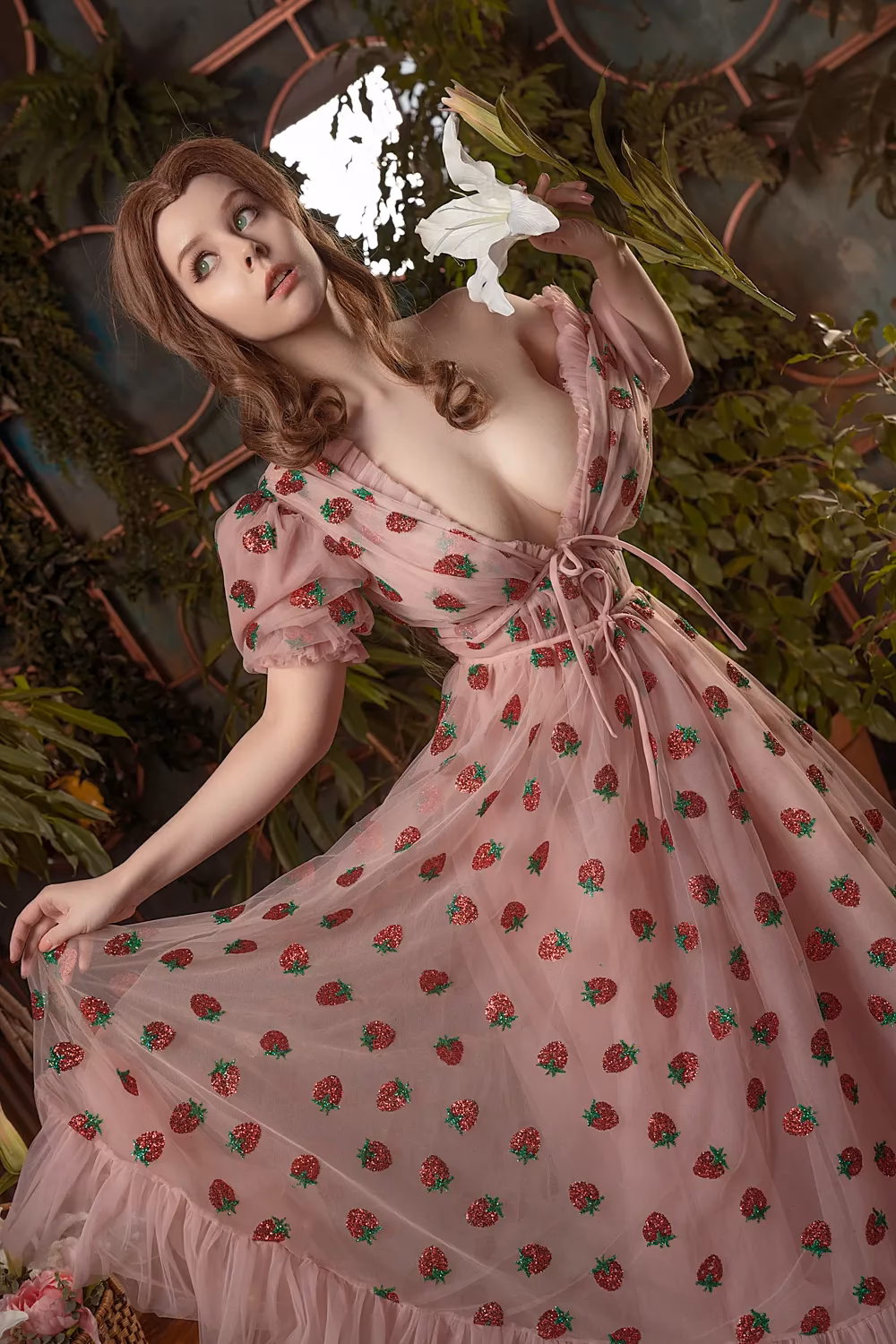 Helly von Valentine as Aerith Gainsborough — cosplay photo 22 of 35