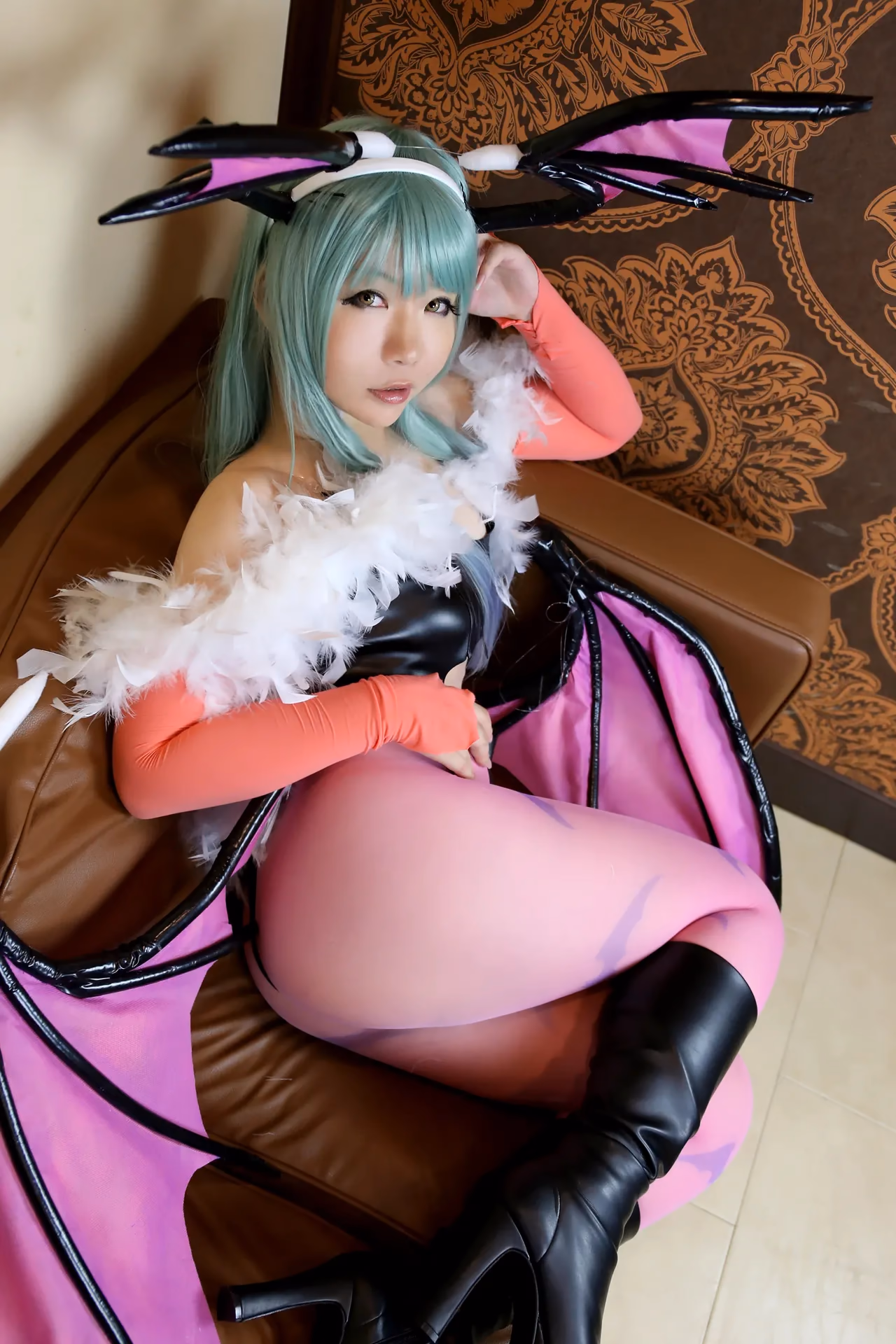 Higurashi Rin as Morrigan Aensland — cosplay photo 112 of 128