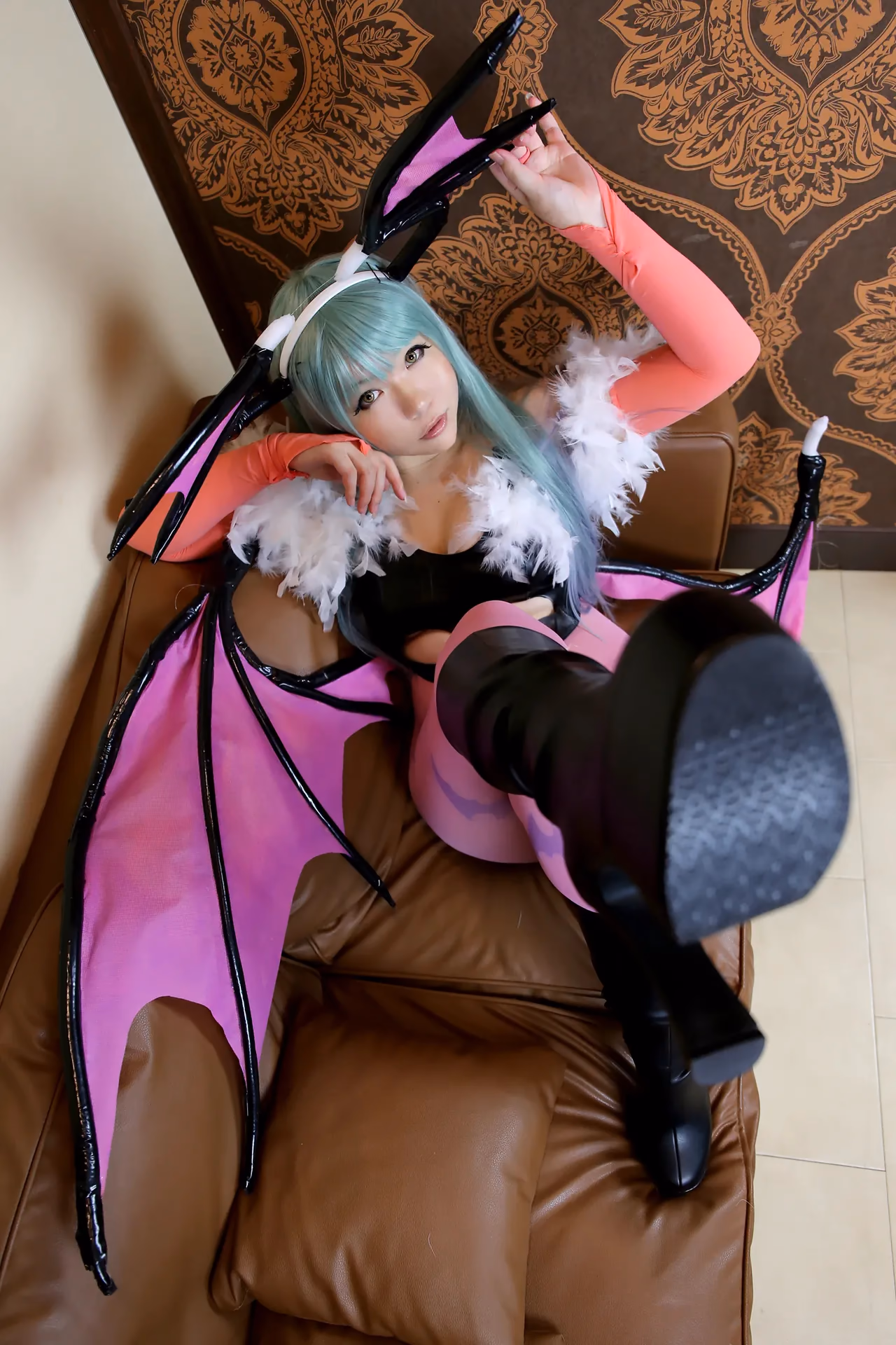 Higurashi Rin as Morrigan Aensland — cosplay photo 96 of 128