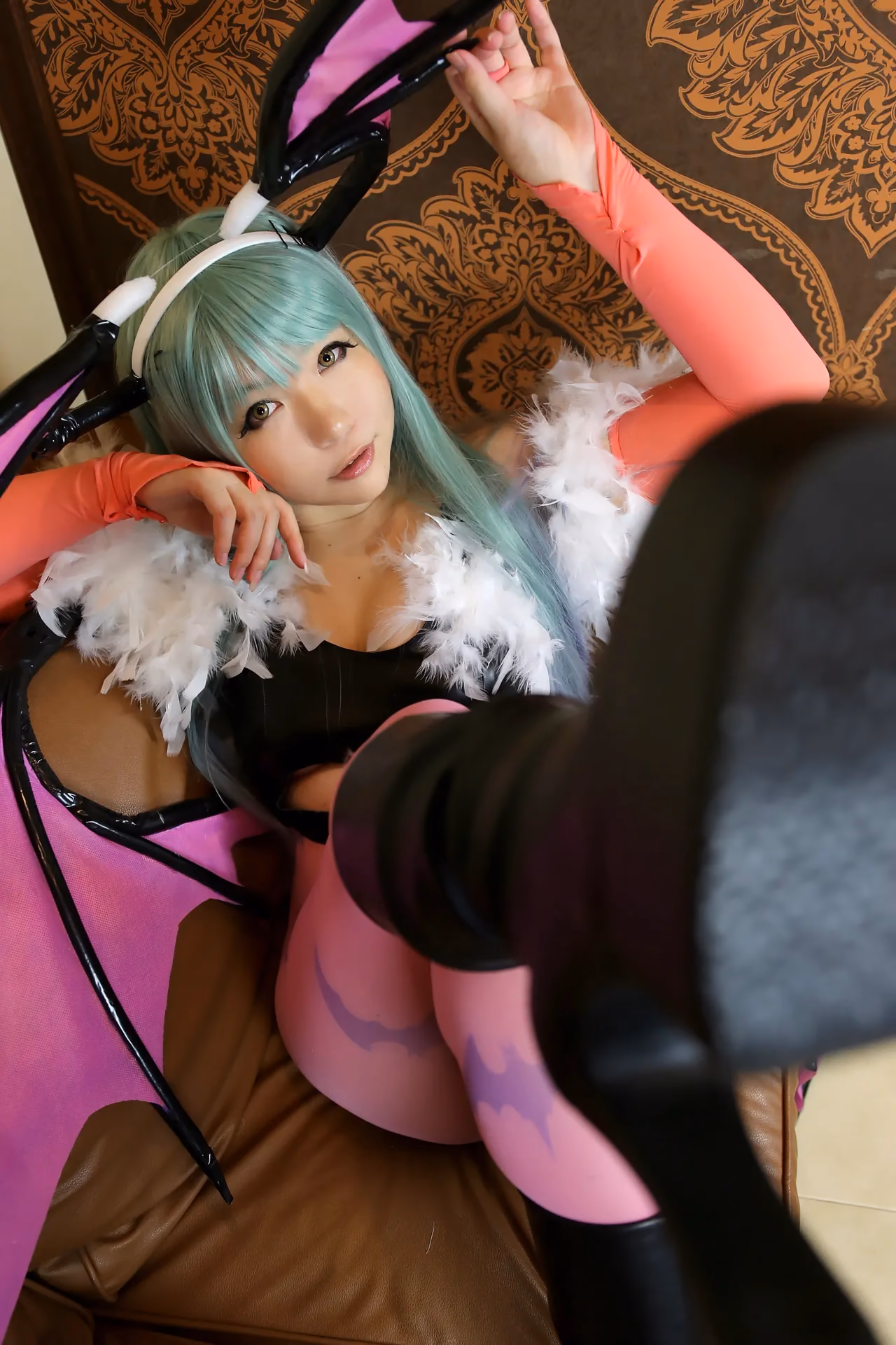 Higurashi Rin as Morrigan Aensland — cosplay photo 97 of 128