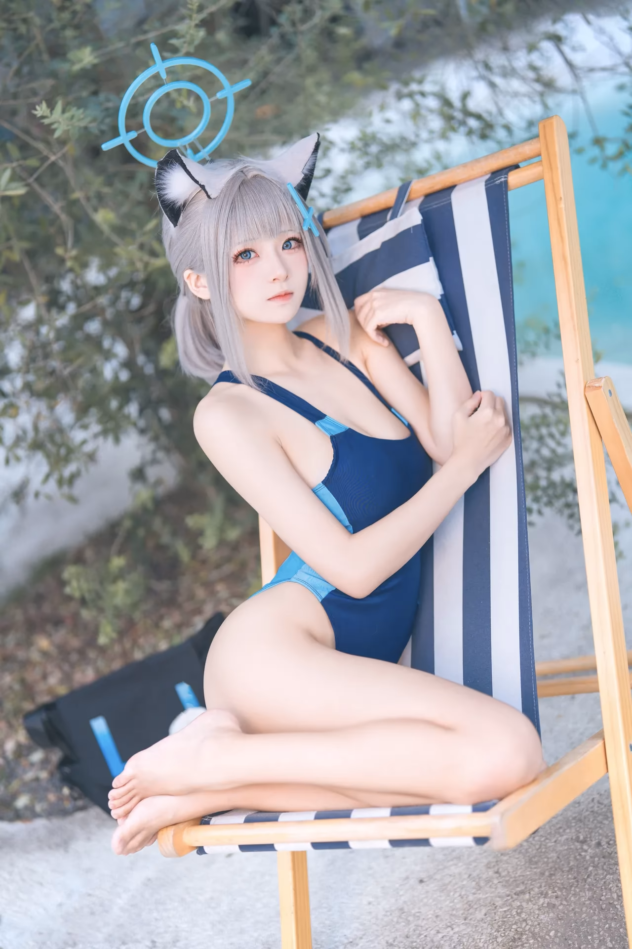 Jiuqi as Shiroko Sunaookami — cosplay photo 21 of 34