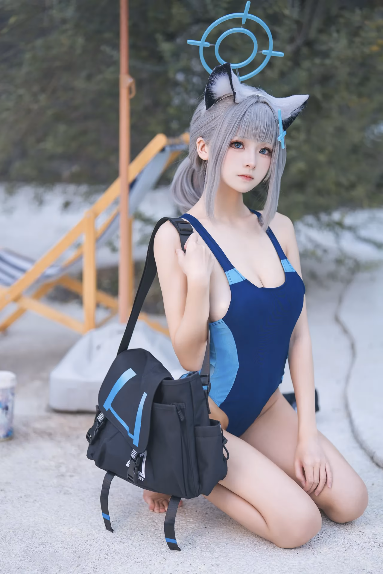 Jiuqi as Shiroko Sunaookami — cosplay photo 23 of 34
