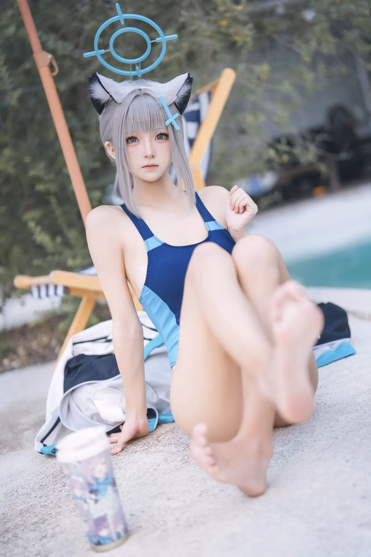 Jiuqi as Shiroko Sunaookami — cosplay photo 28 of 34