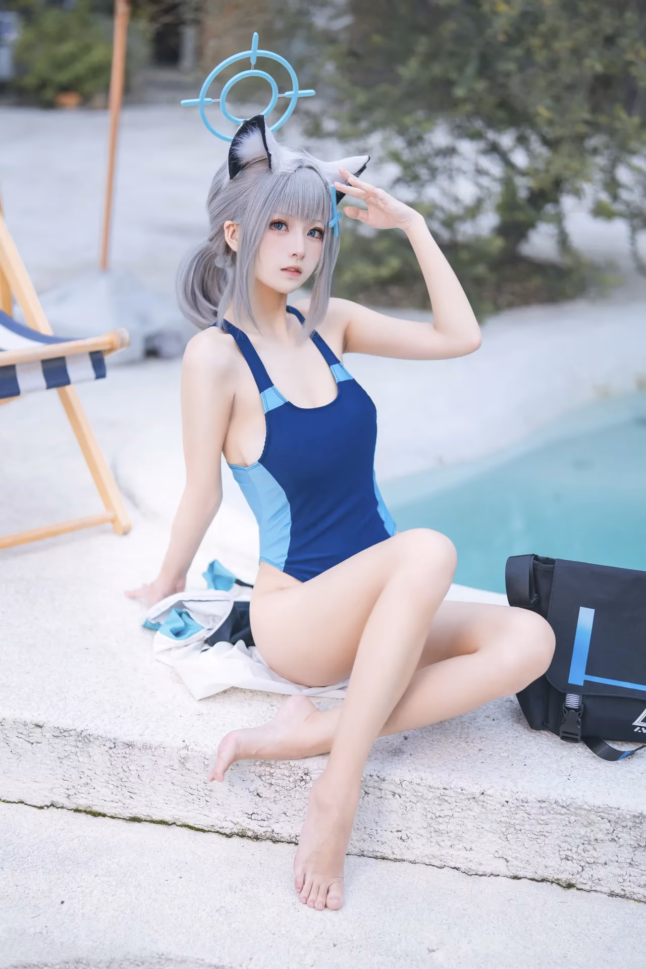 Jiuqi as Shiroko Sunaookami — cosplay photo 3 of 34