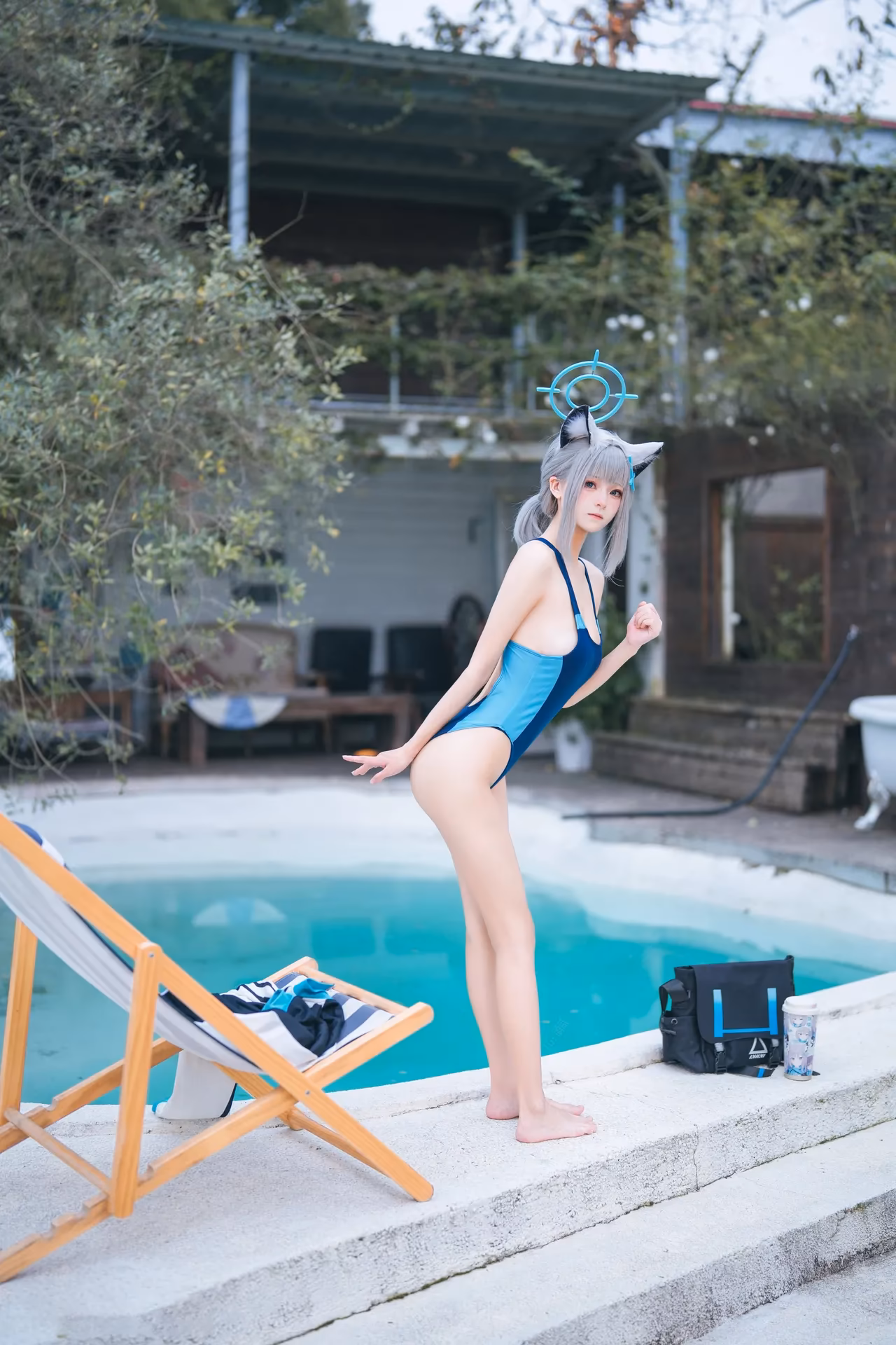 Jiuqi as Shiroko Sunaookami — cosplay photo 34 of 34