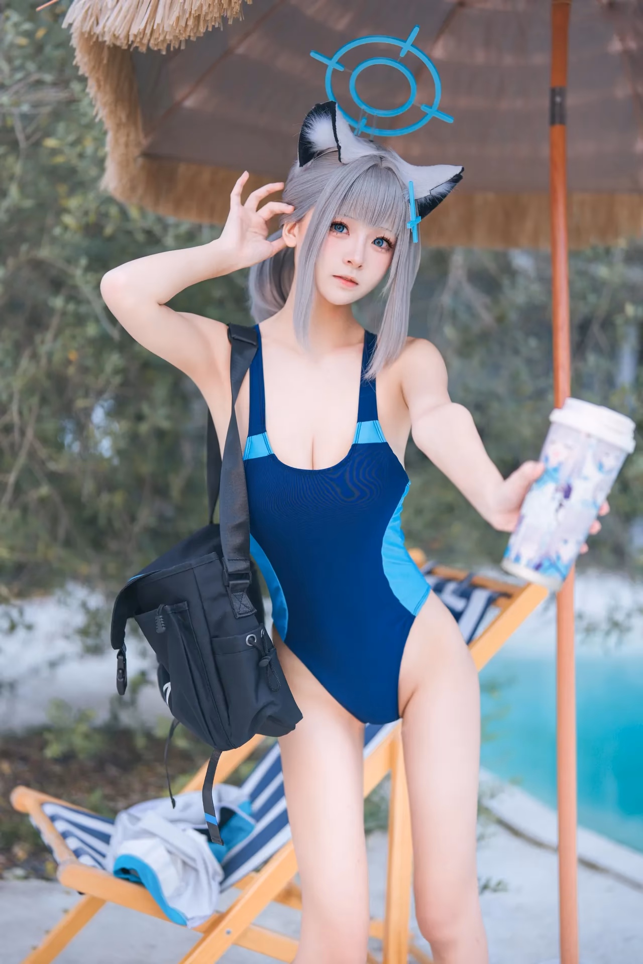Jiuqi as Shiroko Sunaookami — cosplay photo 5 of 34