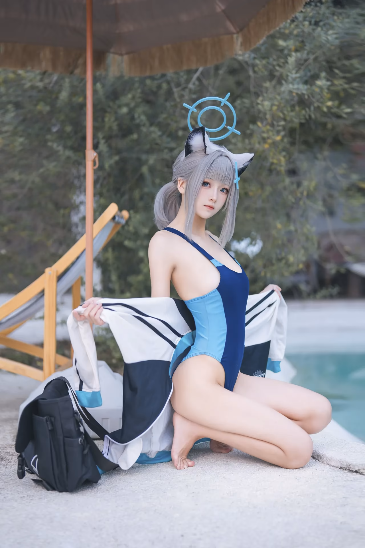 Jiuqi as Shiroko Sunaookami — cosplay photo 8 of 34
