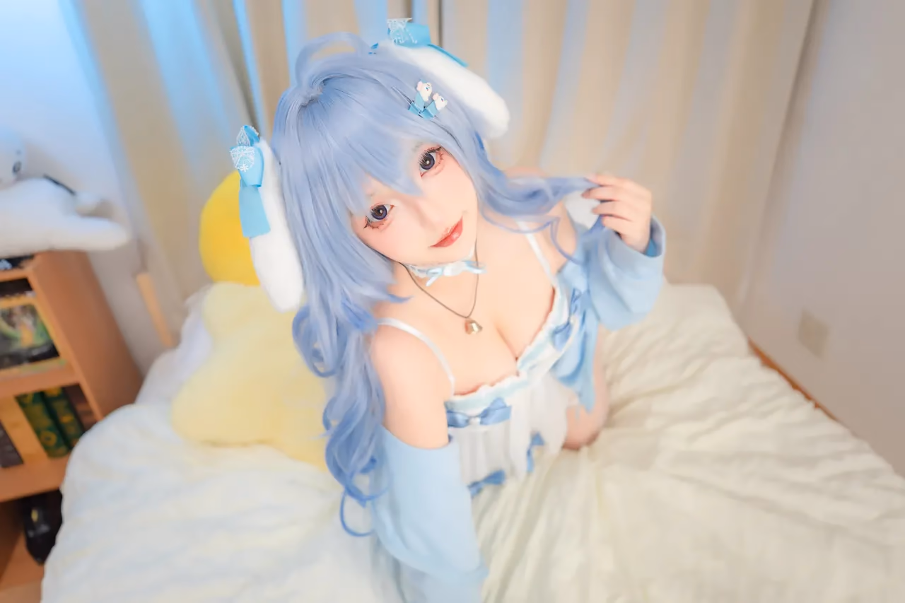 Mafuyu Kagurazaka as Ganyu — cosplay photo 73 of 75