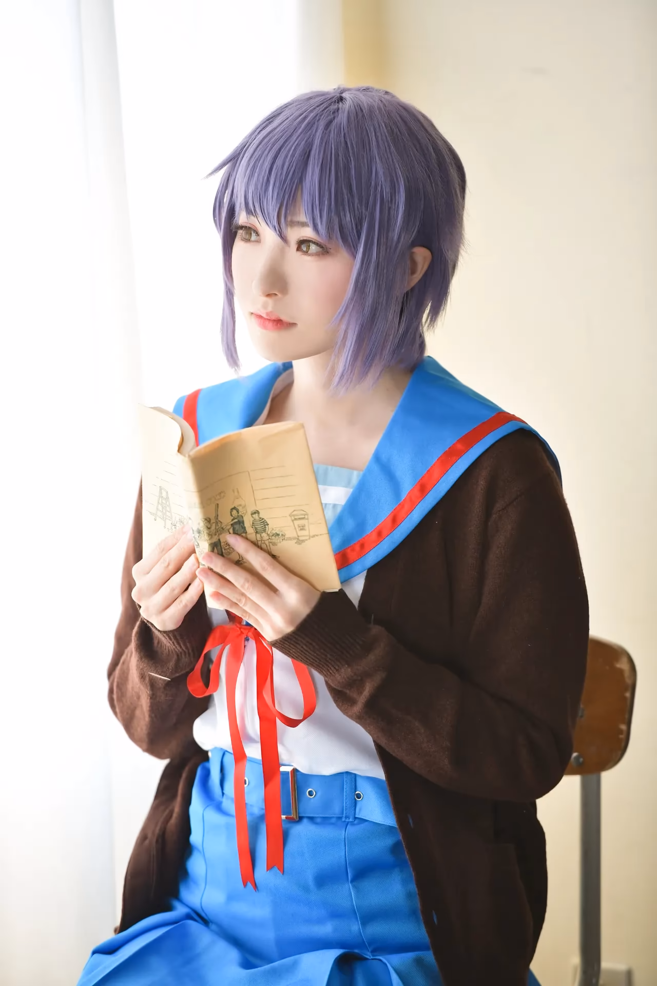 rionsakura as Haruhi Suzumiya, Mikuru Asahina, and Yuki Nagato — cosplay photo 21 of 162