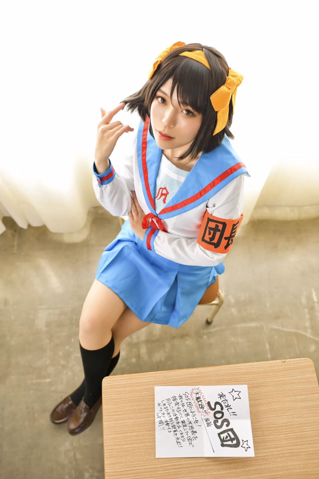 rionsakura as Haruhi Suzumiya, Mikuru Asahina, and Yuki Nagato — cosplay photo 6 of 162